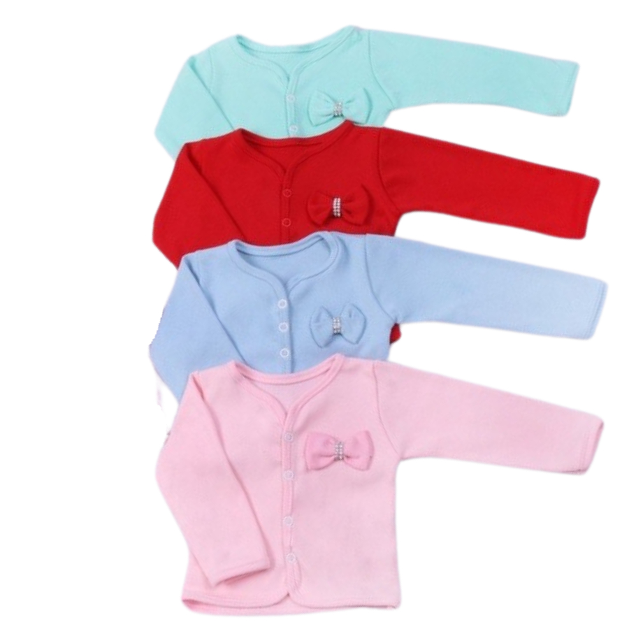Casaquinho Infantil Bebe Menina P ao GG de 100% Algodão para Meia Estação – Casaquinho para Bebê
