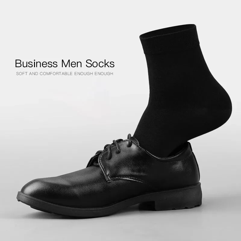 kit 3 ou 6 Pares de Meia Masculina Social Sport fino Algodão Cano Longo Preta