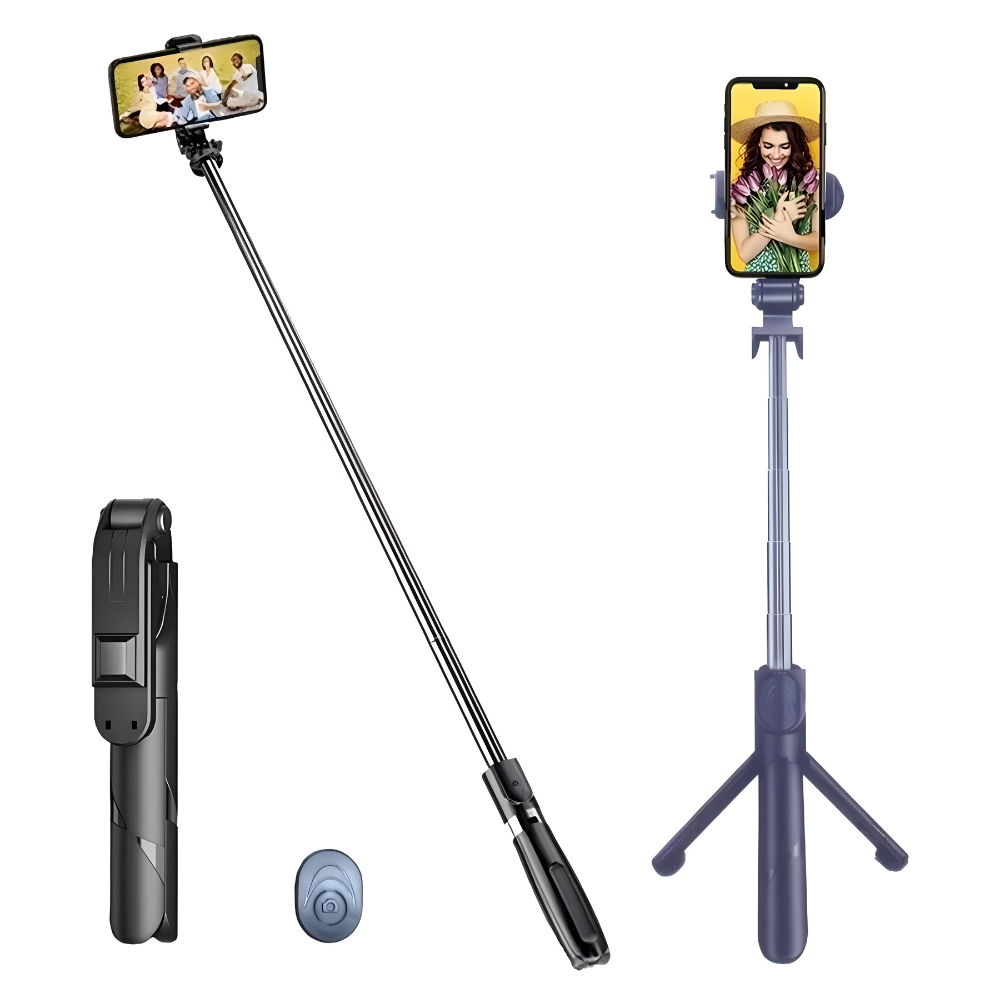 Bastão Pau de Selfie  Retrátil Bluetooth suporte tripe para celular