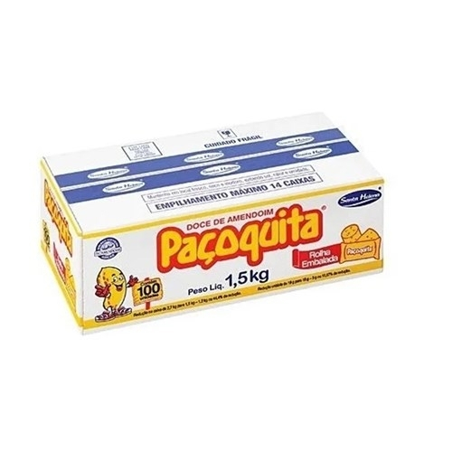 Pacoca Pacoquita Rolha Embrulhada Cx 100X15Gr Amen