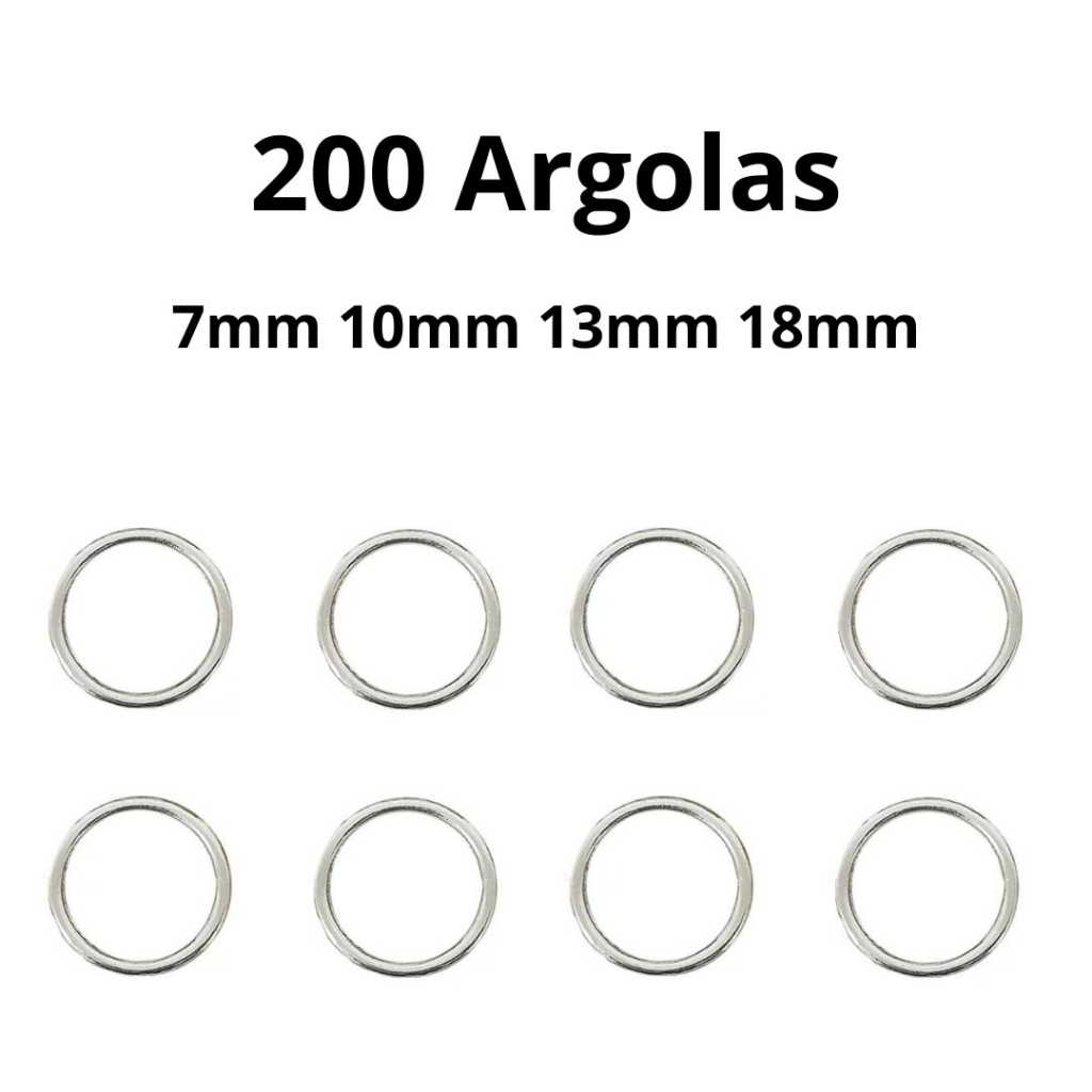 200 Argolas de Metal Para Alça de Sutiã
