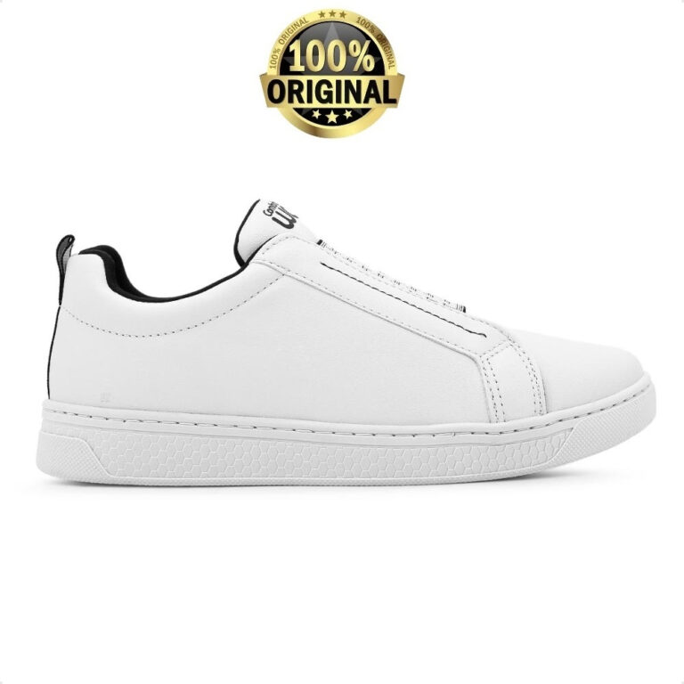Tênis Comfortflex Casual Elástico Preto Branco F