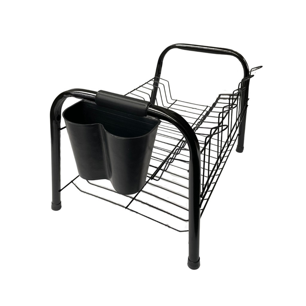 Escorredor De Louça Pia Duplo Design Funcional Prático C/ Porta Talher Encaixável