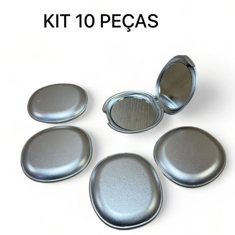 Kit Com 2/5/10 pçs Mini Espelho Duplo Com Aumento