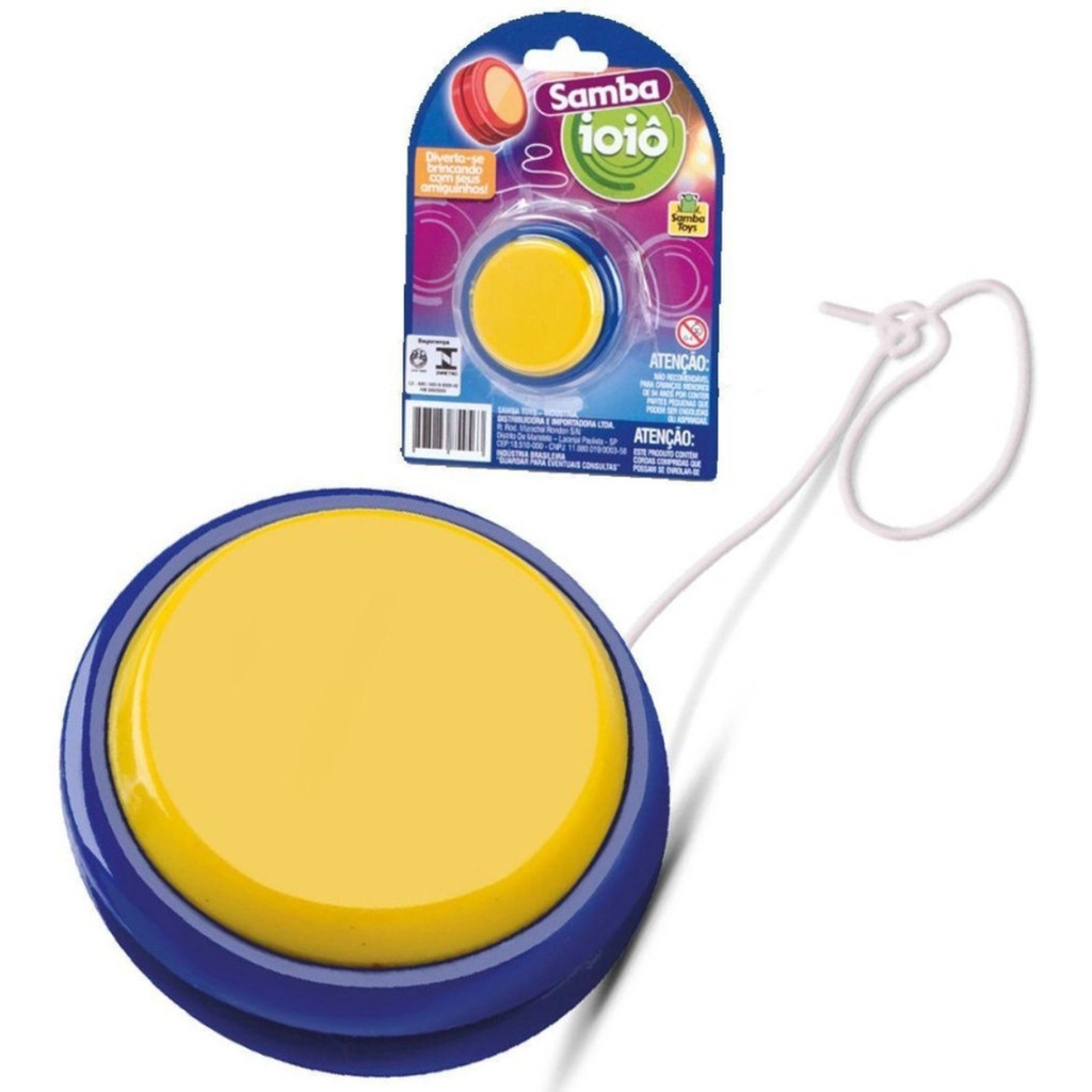 Ioiô de Brinquedo Colorido Samba Toys