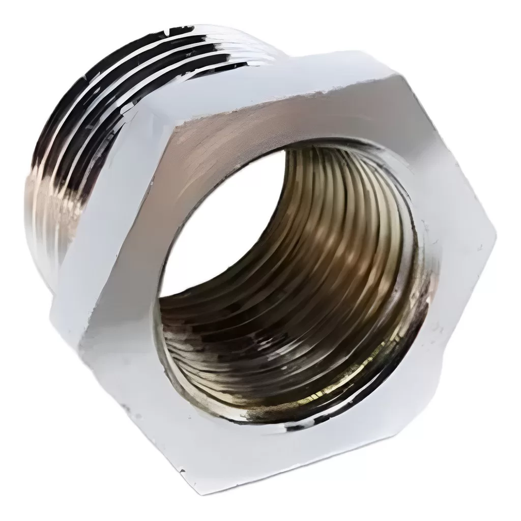 Kit 10 Bucha De Redução Em Latão 1/2 Macho Nptx1/4 Fêmea Bsp