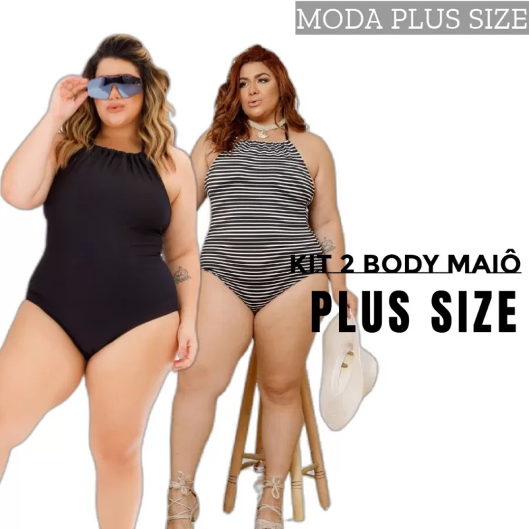 KIT 2 Body Plus Size Bori vários modelos e estamp