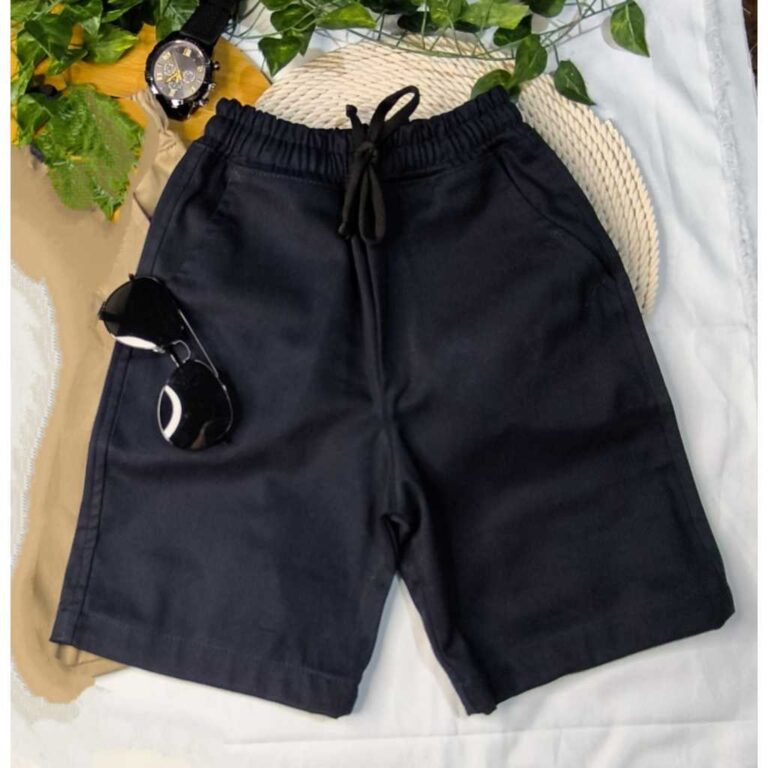 Bermuda Infantil Menino Short Sarja Brim Premium J