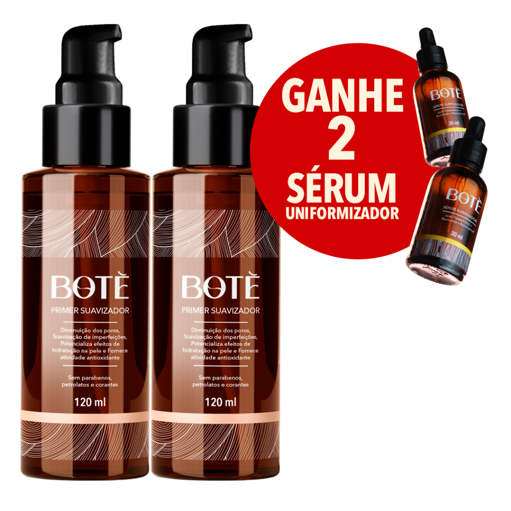 Kit 2 Primer Suavizador Botè Com B5 e Aminoácidos 120ml