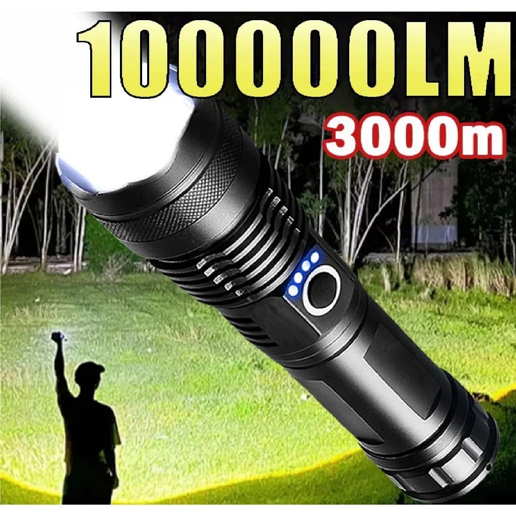 Lanterna Tática T9 /P90 Ultra Potente – Mais Forte do Mercado