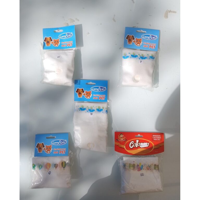 Frauda descartável para pets TAM PP, P, M, G, GG.