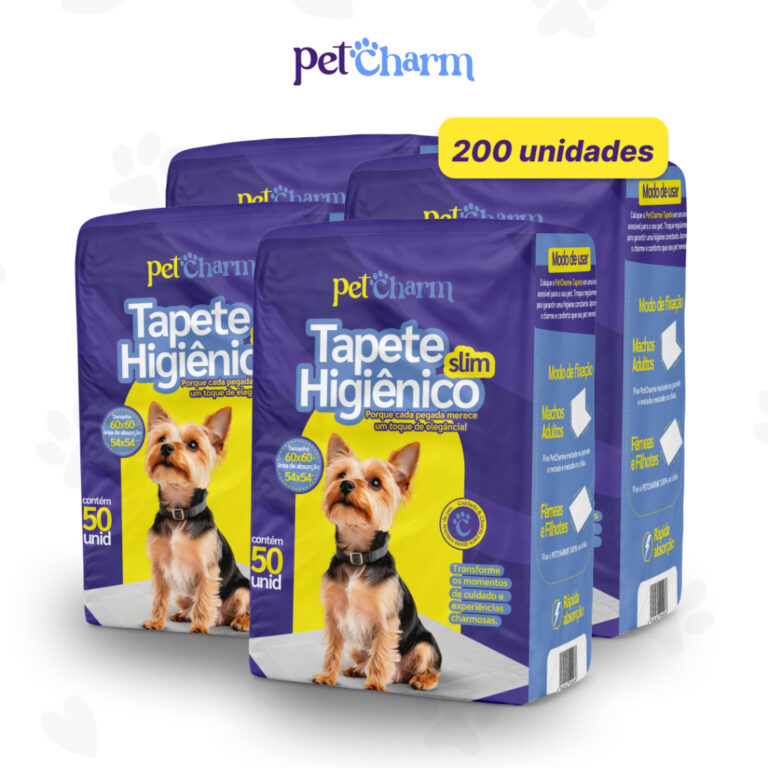 Kit 200 unid Tapete Higiênico PetCharm Slim -Tama