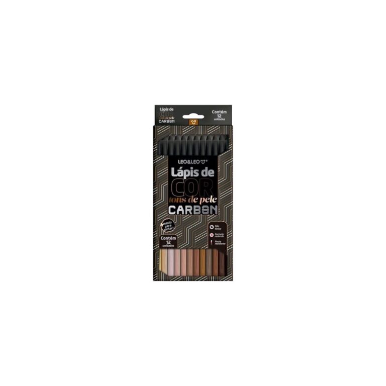 Lápis De Cor Carbon 12 Cores Tons De Pele Redondo
