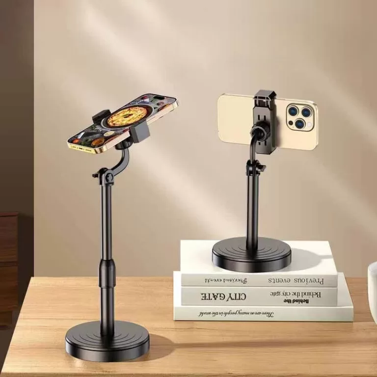 Suporte Tripé Para Mesa Com  Mini Pedestal Ajust