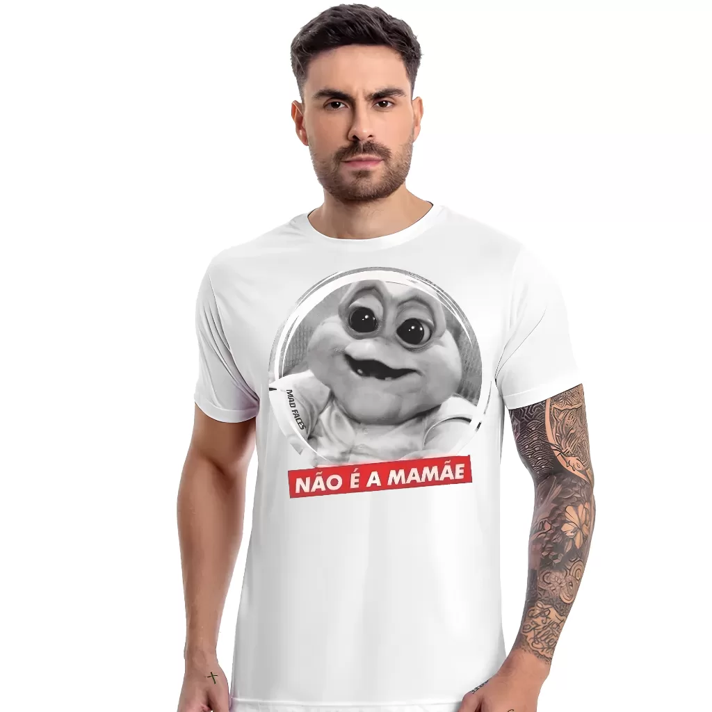 Camiseta Baby Familia Dinossauro Não é a mamãe