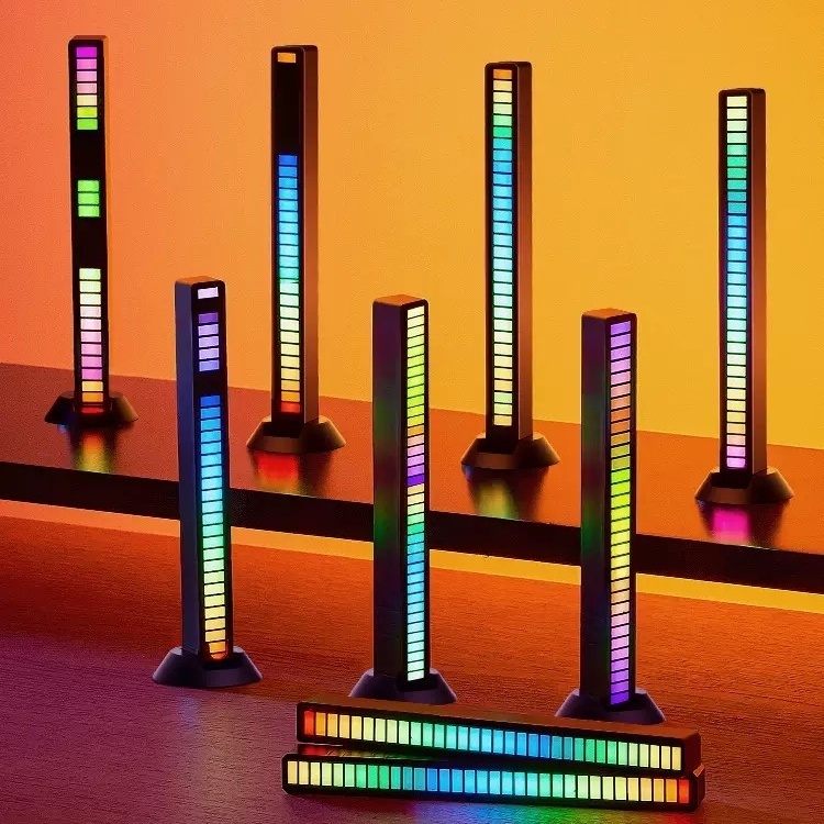 Barra de Led Rítmica Rgb Captação Ativadas Por 