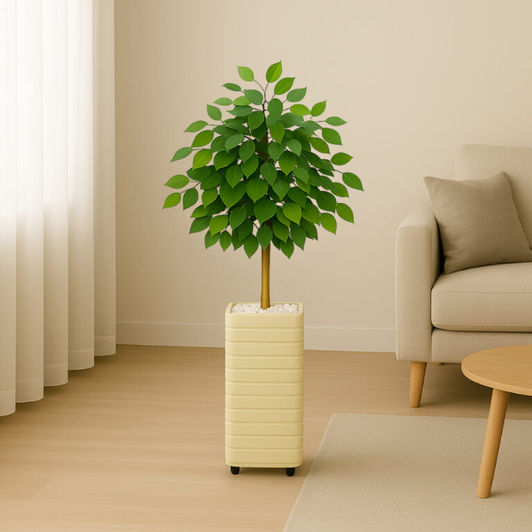 Planta Artificial + Vaso Decorativo Enfeite Casa e