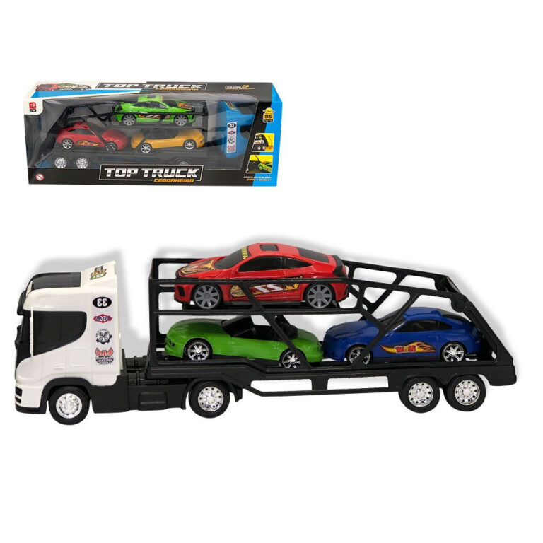 Caminhão Cegonheira Grande com 3 Carrinhos –