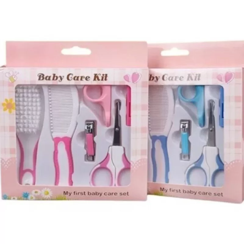 Kit Bebê Cuidados e Higiene do Baby 7 ou 10peças Pente Escova Tesoura Cortador De Unha