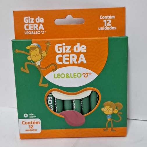 Giz de Cera Leo E Leo  12 Cores