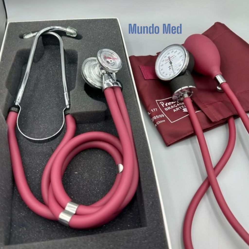 Kit Médico Profissional  Aparelho de Pressão + Estetoscópio Premium – Cores