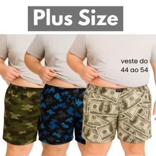 KIT COM 5 SAMBA CANÇÃO PLUS SIZE ADULTO   MASCUL