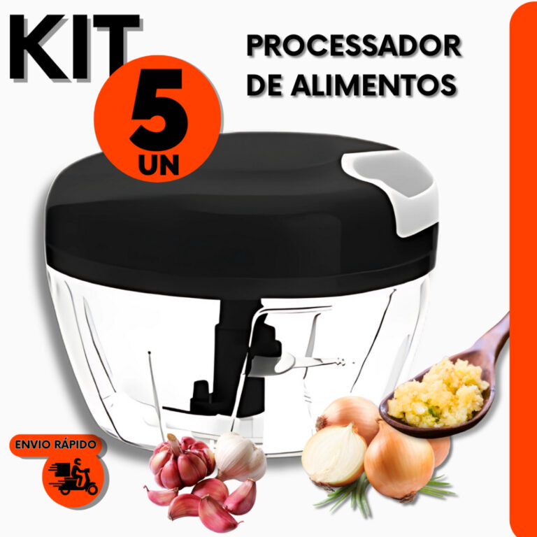 Kit Processador de Alimentos Cebola e Legumes Manu