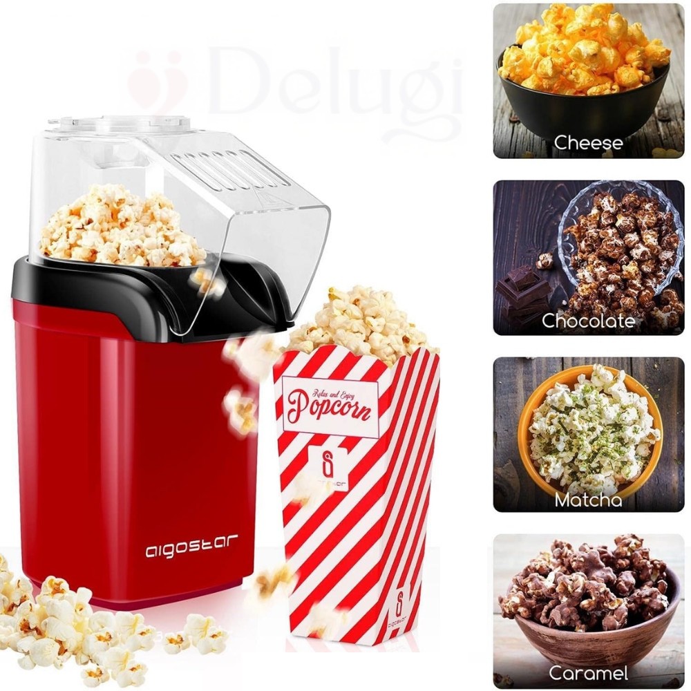 PIPOQUEIRA ELÉRICA Máquina Fazer Pipoca Sem Óleo POPCORN MAKE 110v-220v Envio Imediato