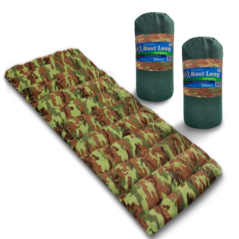 Kit 2 Colchonetes Acampamento Camping Solteiro Pes