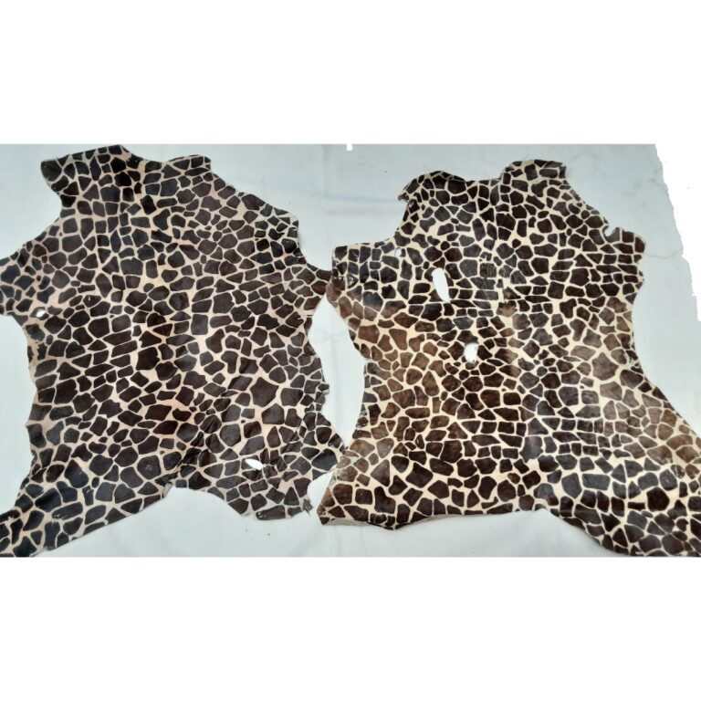 2m² Couro Pelica Legítimo com Pelo Estampa Bicho