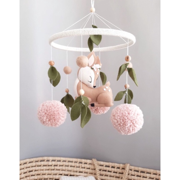 Móbile de berço delicadeza servo floresta
