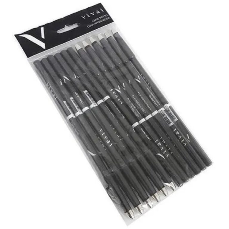 LAPIS PRETO COM APONTADOR  VIVAI C/ 12