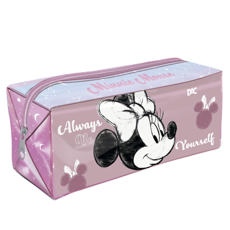 Estojo Escolar Grande Minnie em PVC Cristal  Dac