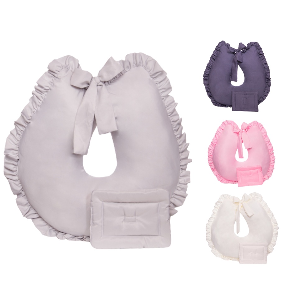 Almofada Amamentação com Apoio de Braço e Capa Removível Enxoval Bebê