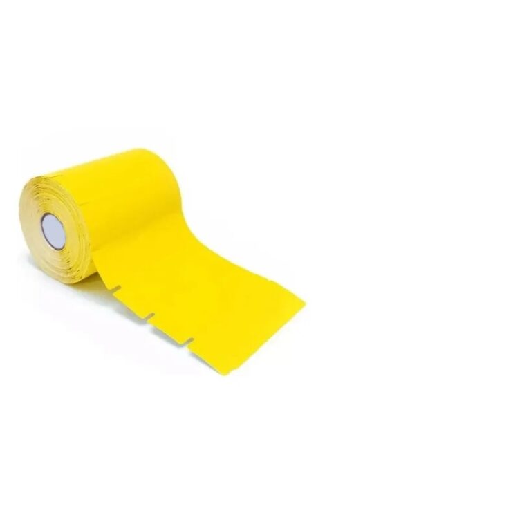 Etiqueta Gôndola 100x30mm Cartão Amarelo 1000 Ze
