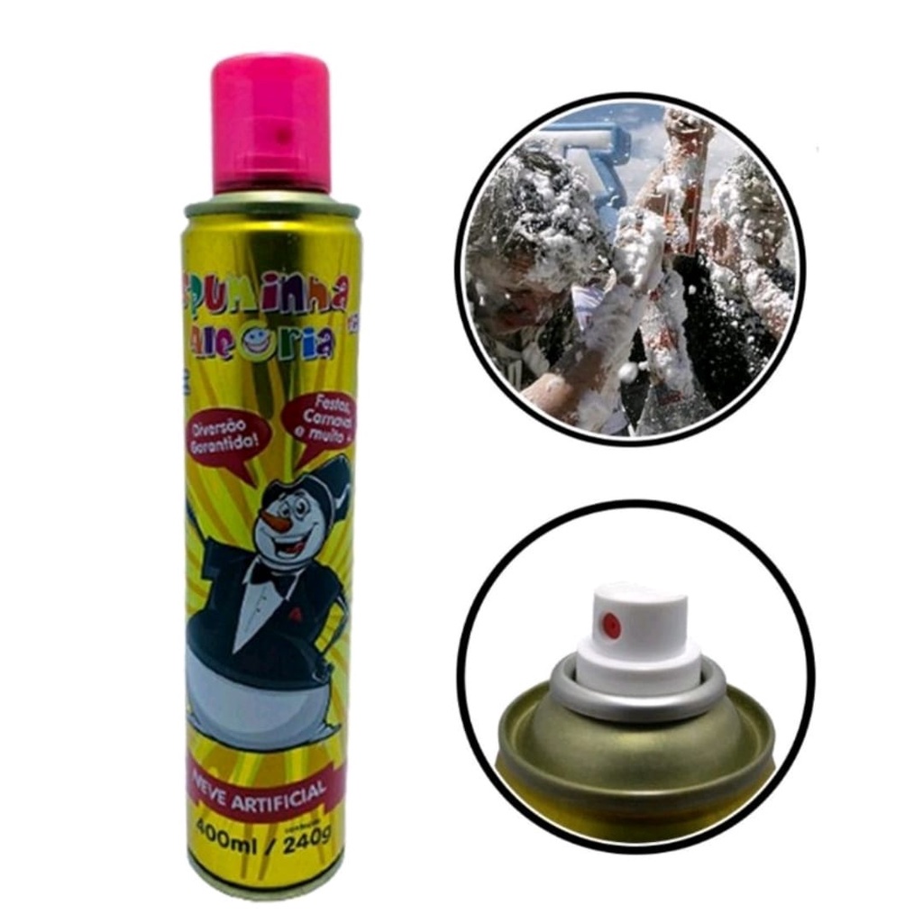 Espuminha da Alegria Carnaval 400Ml ( Lança Neve Artificial )