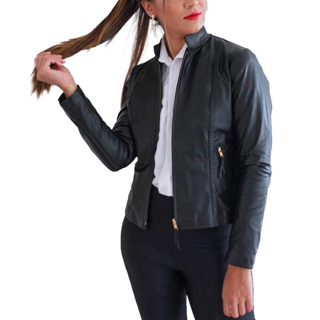 JAQUETA FEMININA PLUS SIZE EM COURO LEGITIMO FEITA SOB MEDIDA COM GARANTIA.