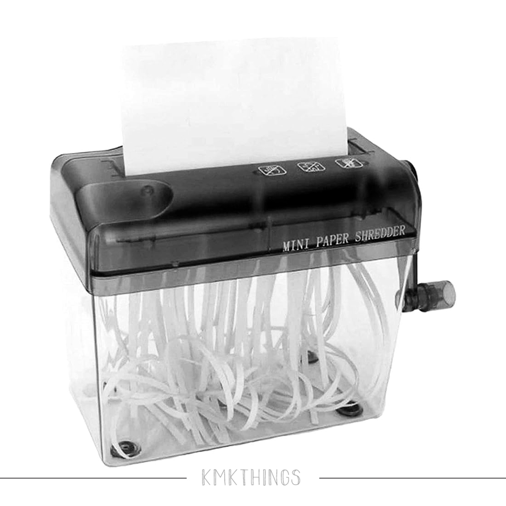 Fragmentadora Triturador Picador de Papel Portátil com Manivela