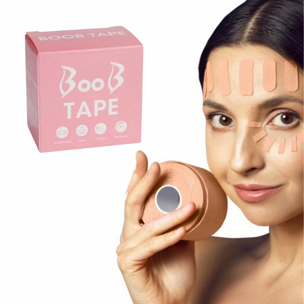 Fita Adesiva Facial Rosto Skin Care Levanta Peito Seios Sutiã Push Up Invisível Tape Adesivo Seguro