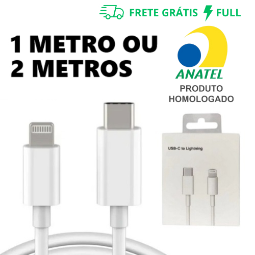 CABO PARA IOS USB-C LIGHTNING DE CARREGAMENTO RÁP
