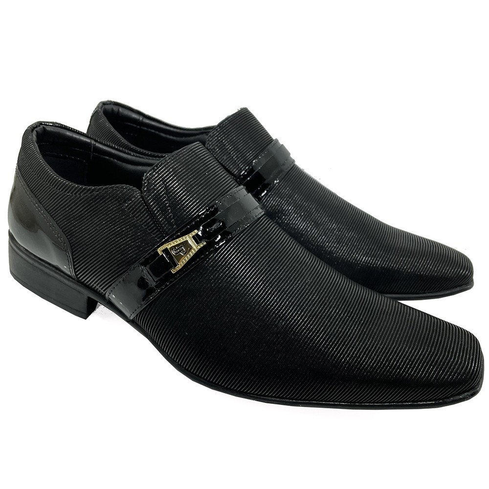 Sapato Jota Pe Couro Air Phoenix Masculino – Preto