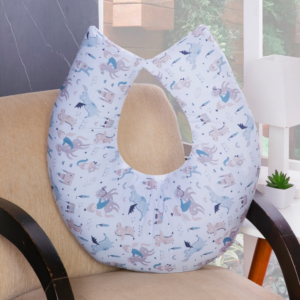 Almofada de Amamentação para Bebê Menino Sublimada Príncipe