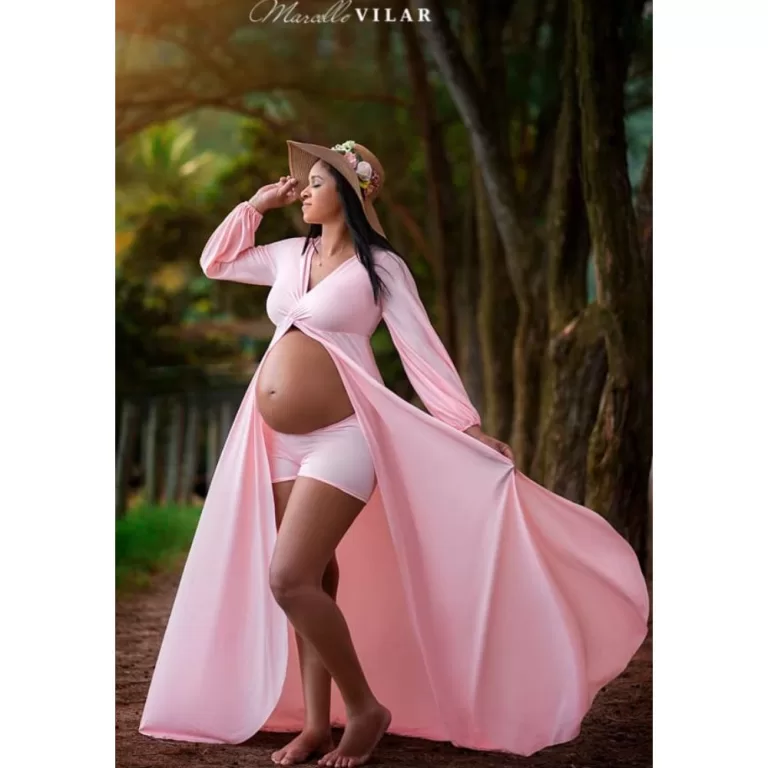 Vestido princesa  para ensaio fotográfico de gest