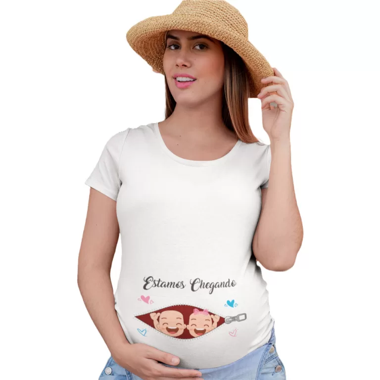 Bata Gestante Gêmeos Chá Revelação