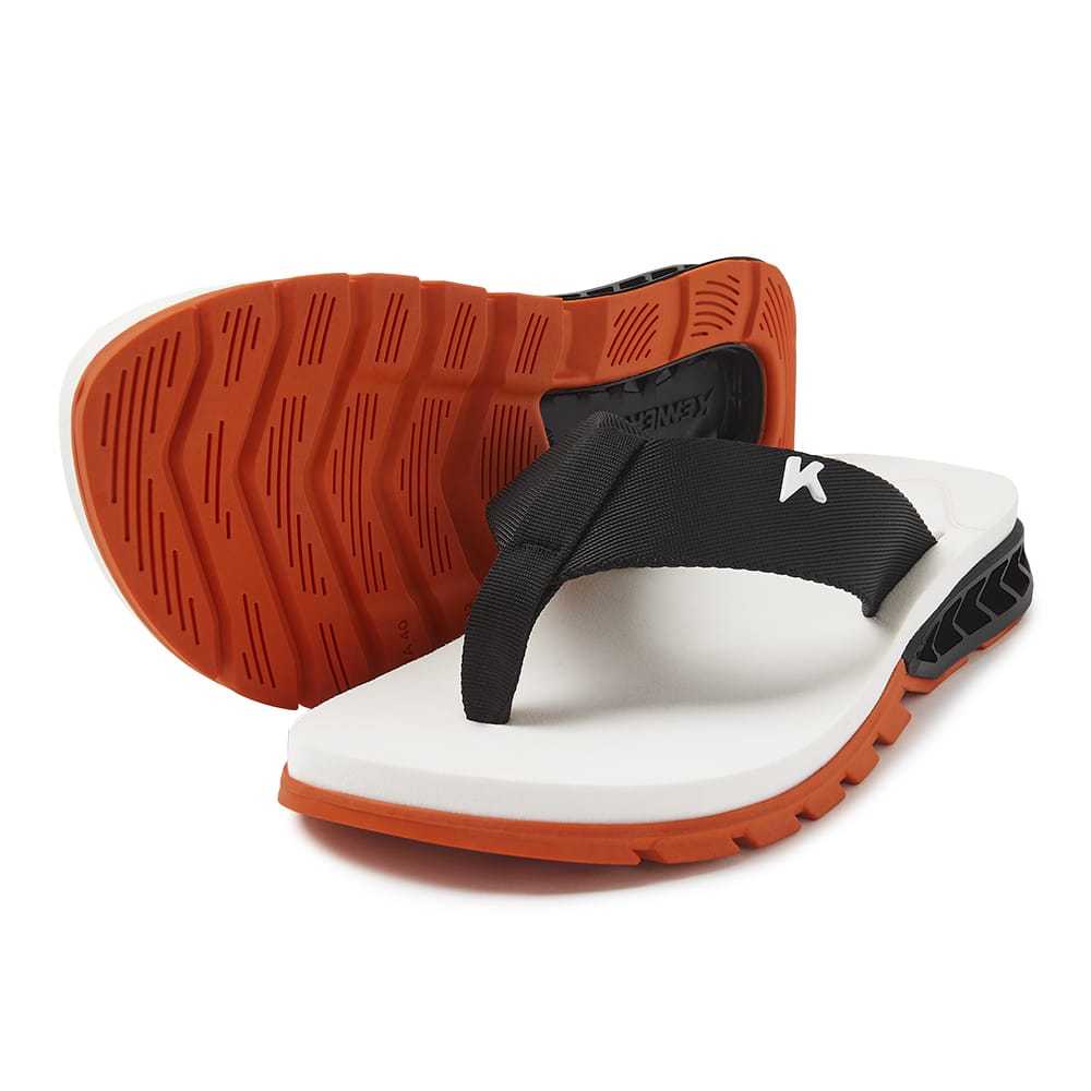 Sandália Chinelo Kenner Rakka DJK Branco Com Preto Original