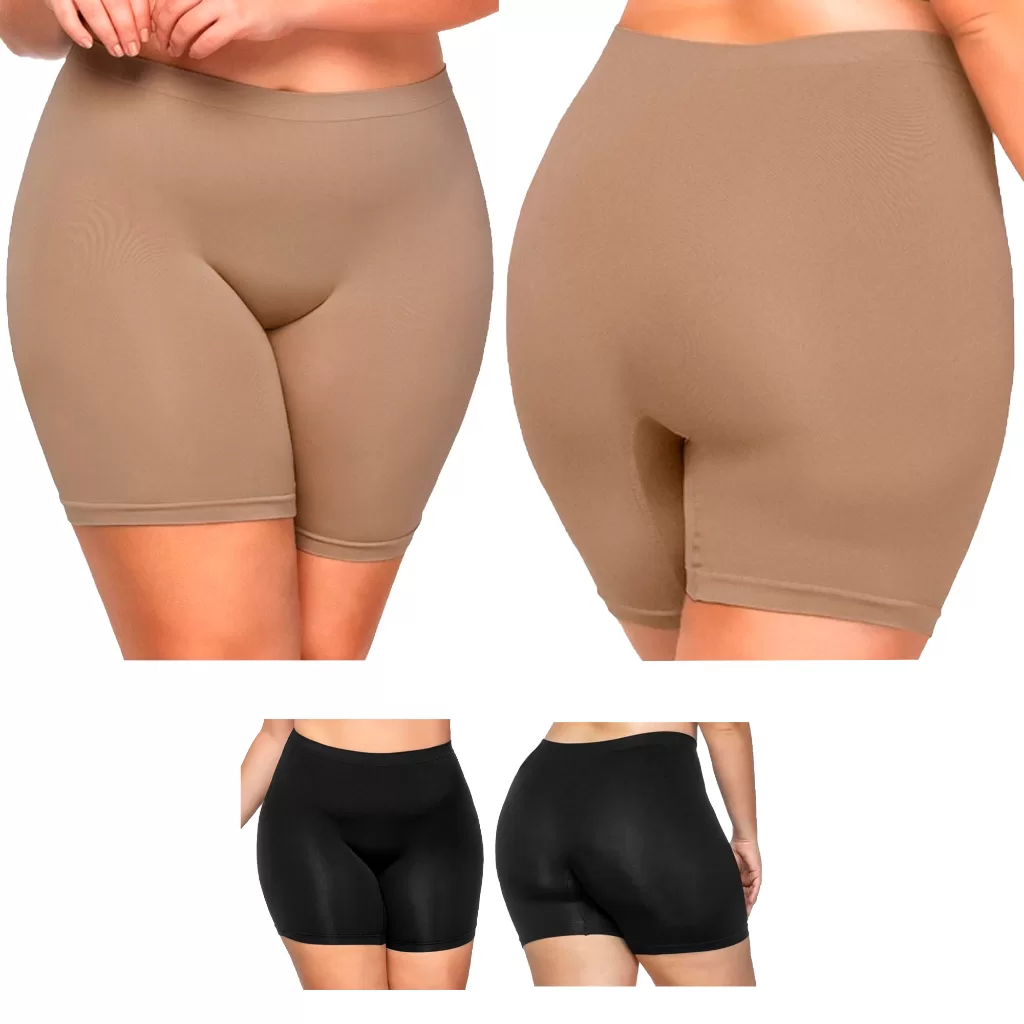 Short Feminino PLUS SIZE Anagua Segunda Pele Usar De Baixo De Saia E Vestido Bermuda Não Marca
