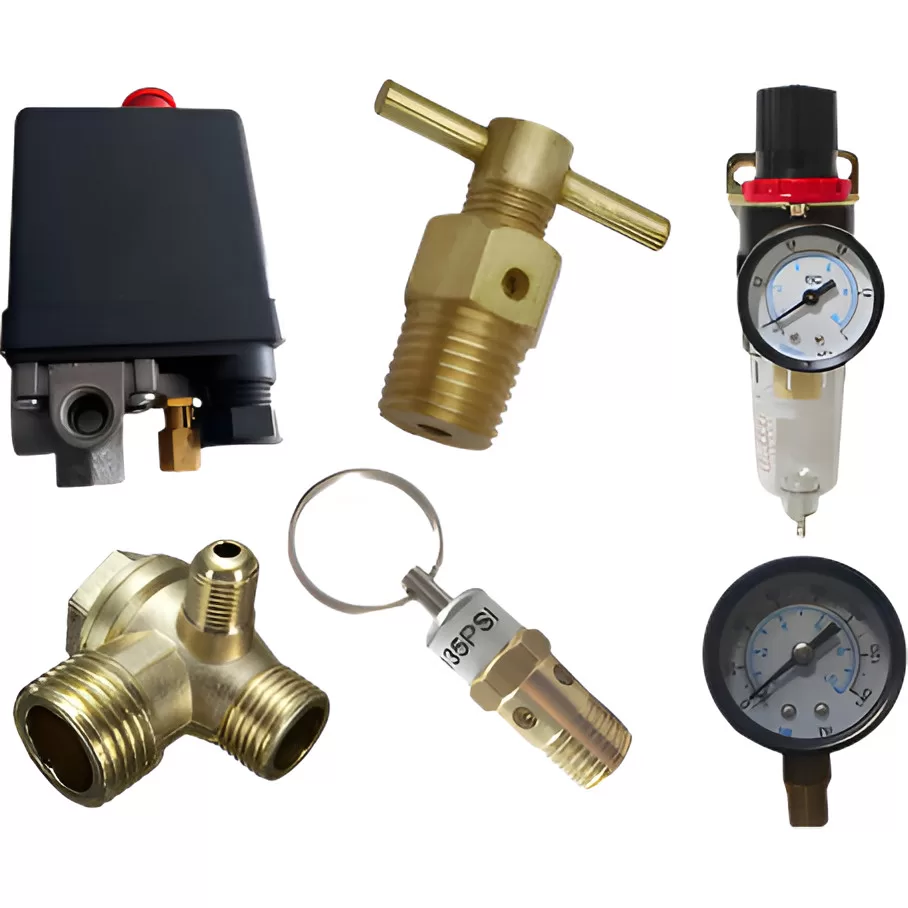 01 Kit Manutenção Compressor Pressostato Purgador Dreno Válvula E Filtro