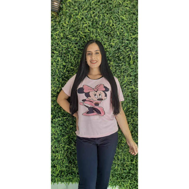 Pijama Feminino Adulto Meia Estação Confortável