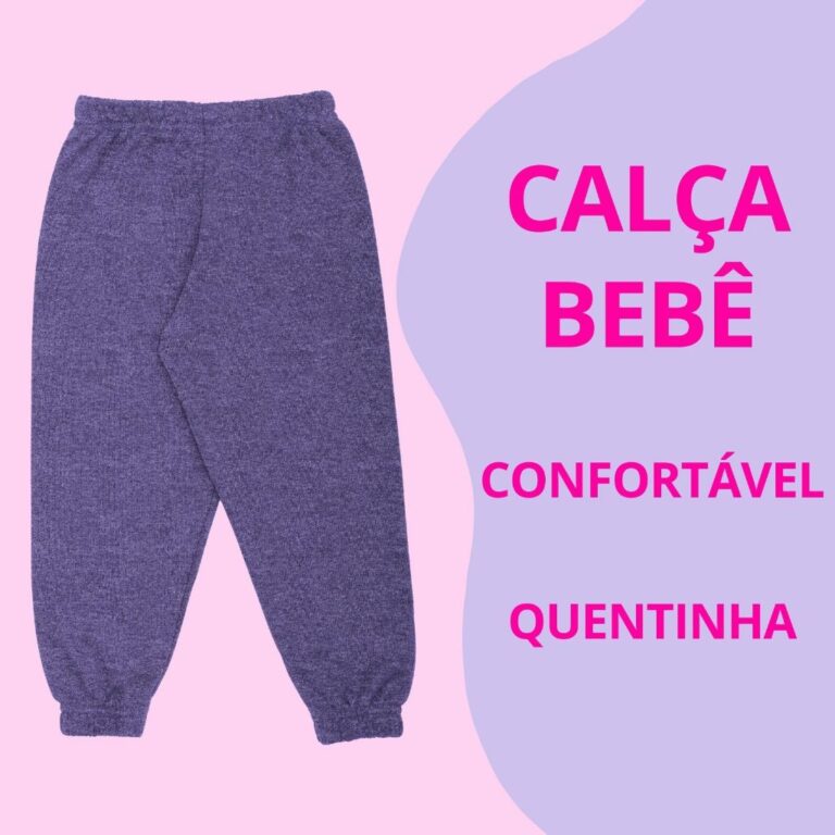 Calça Bebe Feminina Moletom Peluciado 3100-A