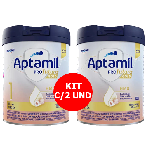 KIT C/2 FORMULA INFANTIL APTAMIL PROFUTURA GOLD 1 